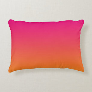 “Pink And Orange Ombre” Decorative Cushion