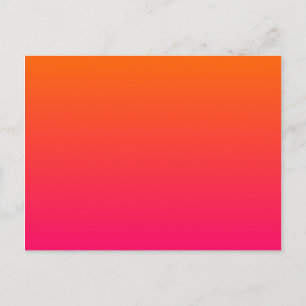 Pink and Orange Ombre Postcard