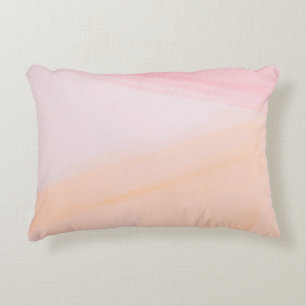 Pink and orange paints decorative cushion