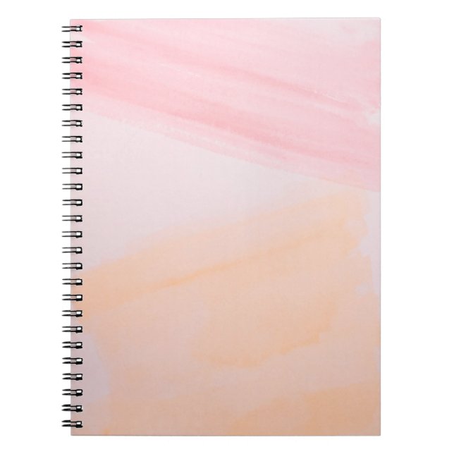 Pink and orange paints notebook (Front)