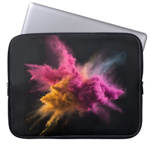 Pink and Orange Powder Blast Laptop Sleeve