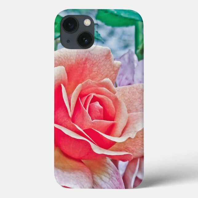 Pink and Orange Rose Case-Mate iPhone Case (Back)