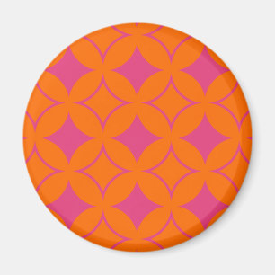Pink and orange shippo magnet