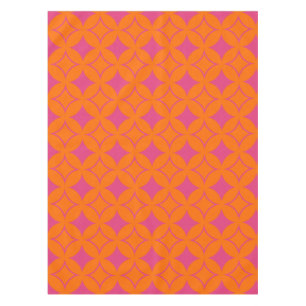 Pink and orange shippo tablecloth