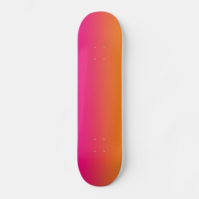 Pink And Orange Skateboard (Front)
