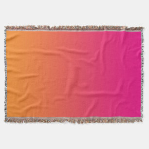 Pink And Orange Throw Blanket