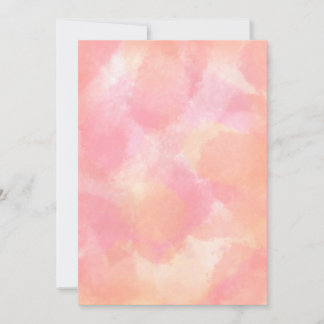 Pink and Orange Watercolor Card
