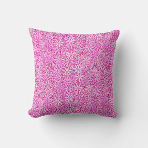 Pink and orchid flowers, orchid background cushion