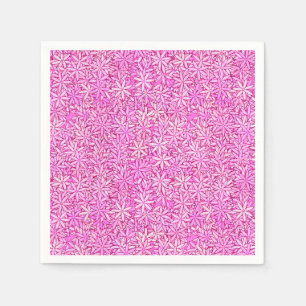 Pink and orchid flowers, orchid background napkin