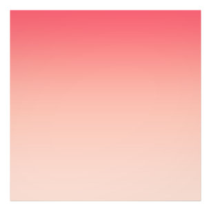 Pink and peach gradient background photo print