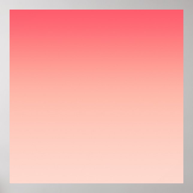 Pink and peach gradient background poster (Front)