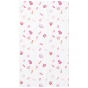 Pink and Peach Rose Petals Tablecloth