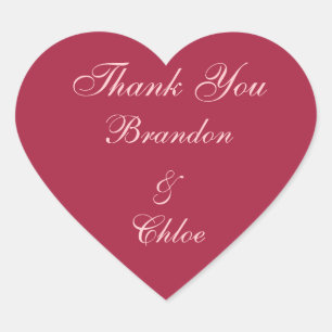 Pink and Pearls Thank You Sticker