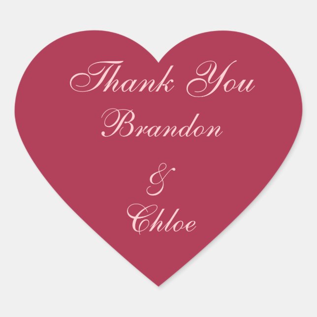 Pink and Pearls Thank You Sticker (Front)