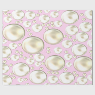 Pink and Pearls Wrapping Paper