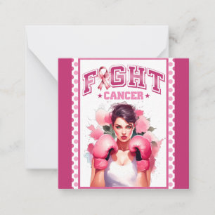 Pink and Pretty Floral Breast Cancer Card