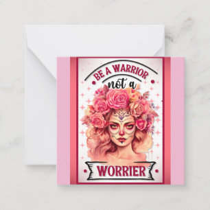 Pink and Pretty Sugar Skull  Card
