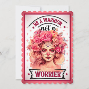 Pink and Pretty Sugar Skull Thank You Card