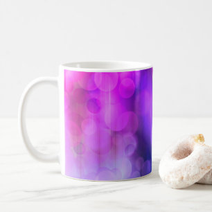 Pink and Purple Abstract Circles Pattern Coffee Mu Mug