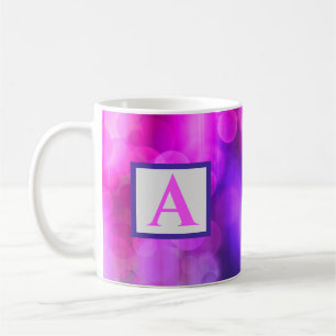 Pink and Purple Abstract Circles Pattern Coffee Mu Mug