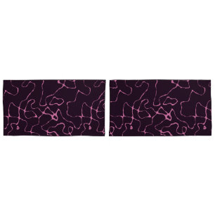 Pink And Purple Abstract Pillow Case