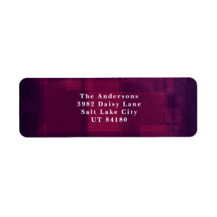 Pink and Purple Address Label Christmas Holiday