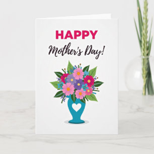 Pink And Purple Blooms Card