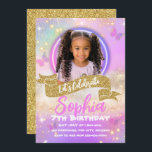 Pink and Purple Butterfly Kids Birthday Invitation<br><div class="desc">Pink and Purple Butterfly Kids Birthday Party Invitation is the perfect way to make your child's birthday or any occasion unforgettable! You can customise this invitation with your own text, font colour, font size, and even add your own photo or image, all in one place on Zazzle. You can easily...</div>