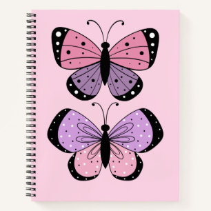 Pink and Purple Butterfly  Notebook