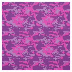 Pink and Purple Camo Fabric