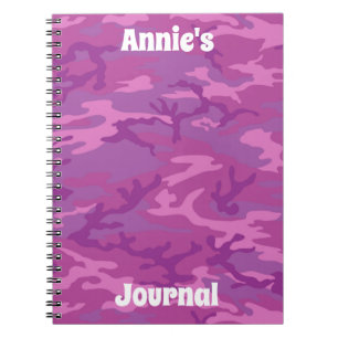 Pink and Purple Camouflage Personal Journal