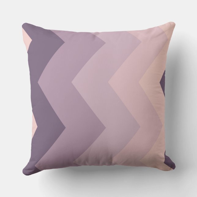Pink and Purple chevron Pattern Cushion (Back)