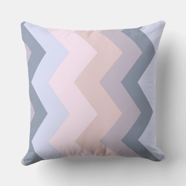 Pink and Purple Chevron Pattern Cushion (Back)