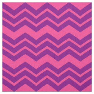 Pink and Purple Chevron Pattern Design  Fabric