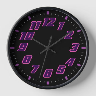 Pink and Purple  Clock