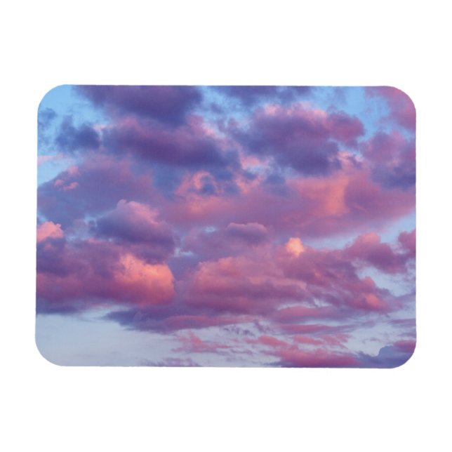 Pink and Purple Clouds Magnet (Horizontal)