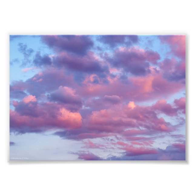 Pink and Purple Clouds Photo Print (Front)