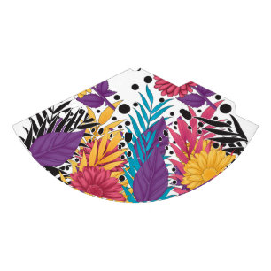 Pink and purple cut flowers with intricate petals party hat
