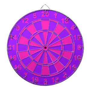 Pink and Purple Dartboard