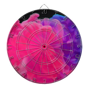 Pink and Purple Digital Smoke Dartboard