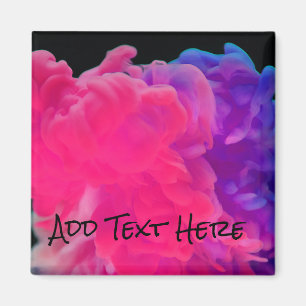 Pink and Purple Digital Smoke Magnet