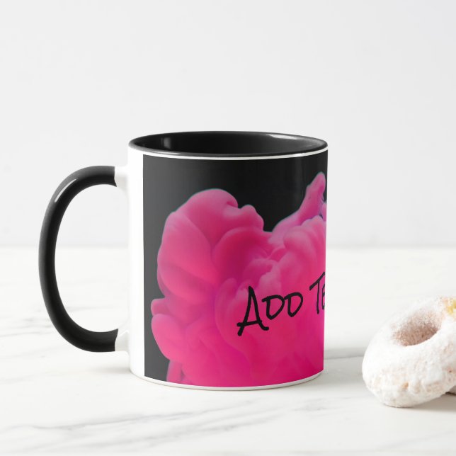 Pink and Purple Digital Smoke Mug (With Donut)