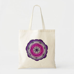Pink And Purple Doodle Flower Tote Bag