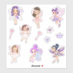 Pink and Purple Fairies, Cute Fairy Collection 
