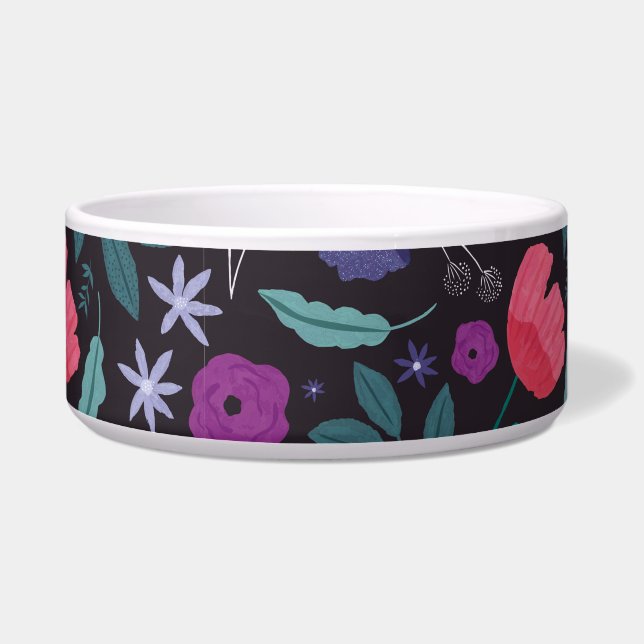 Pink and Purple Floral Illustration Pattern (Right)