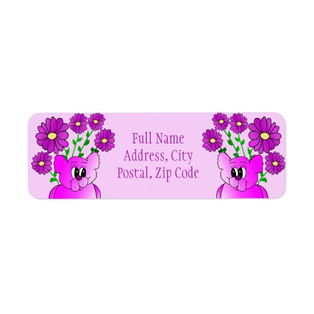 Pink and purple flower accented (Front)