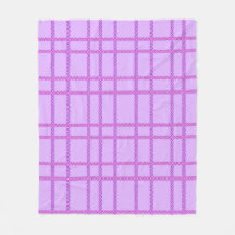 Pink and purple flower checkered pattern