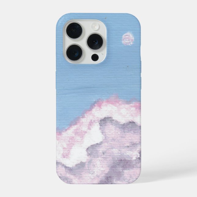Pink and Purple Fluffy Clouds Phone Case (Back)