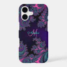 Pink and Purple Fractal iPhone 7 Plus Case