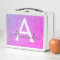 Pink and Purple Glitter & Sparkle Monogram